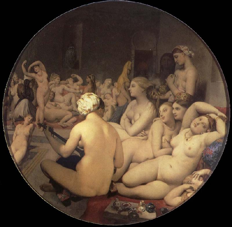 Jean-Auguste Dominique Ingres The Turkish bath Germany oil painting art